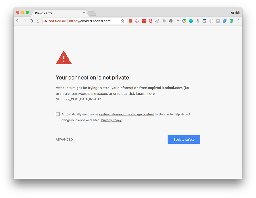broken website screenshot